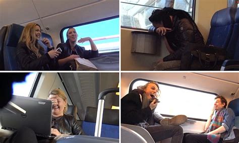 attractiongymtv video shows train passengers laugh as porn is played through man s laptop
