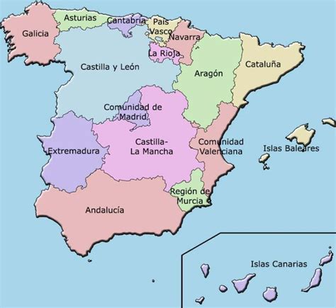 Álbumes 97 Foto Mapa De España Por Provincias Y Comunidades Para