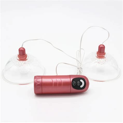 woman breast health electric massager 7 speed rotating nipples teasers breast pump chest