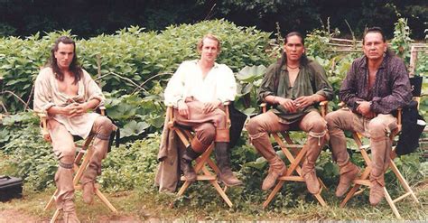 The Last Of The Mohicans Daniel Day Lewis Terry Kinney Eric Schweig Russell Means The