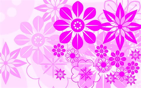 Pink Flower Abstract Wallpaper Gambar Bunga