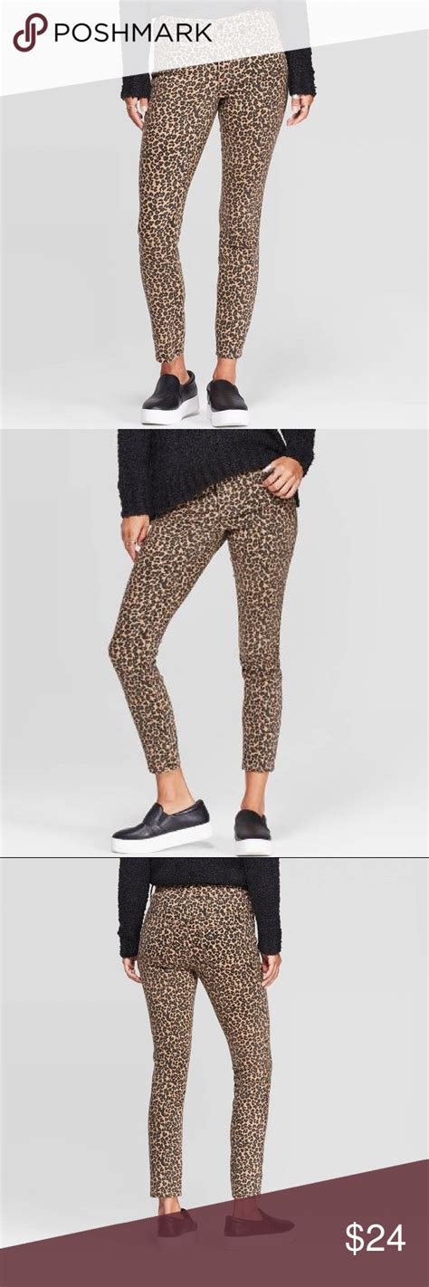 ️ Leopard High Rise Skinny Jeans
