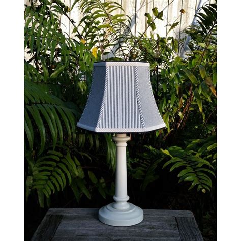 Lampshade Navy Blue and White Ticking Stripe Hexagon Bell ... Ok but miss the other color optionsbrianwe have a blue version of.