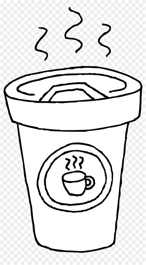 Drawn Mug Coloring Pages Coffee Cup Clip Art Free Transparent PNG