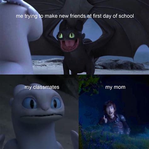29 Funny Toothless Memes Thatll Help You Train Your Dragon Funny School Memes How Train Your