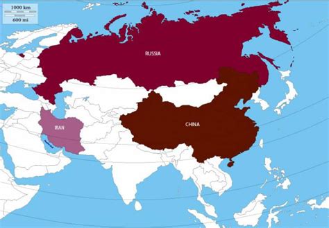 map of china russia and iran get latest map update