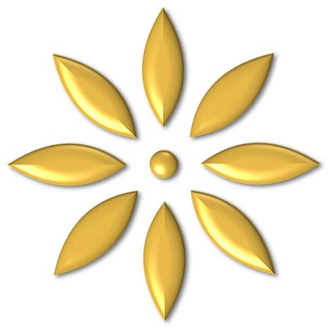 White and gold flowers png. Gold Metal Shiny · Free image on Pixabay