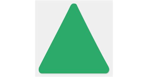 Green Triangle Sticker Zazzle