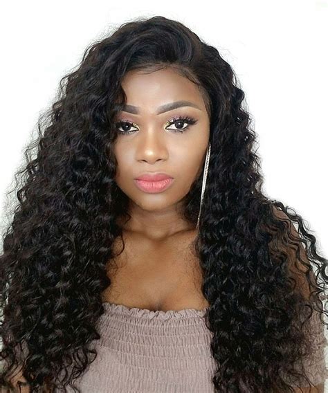 CARA Lace Frontal Wig Pre Plucked With Baby Hair Brazilian Density Deep Wave Lace Wigs