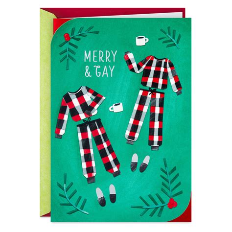 merry and gay christmas card for partner greeting cards hallmark
