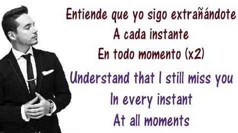 I was diagnosed with i miss you syndrome, and now i am struggling with the irreversible side effect of missing you when i miss you, it is not only a habit but a huge addiction. J Balvin - Sigo Extrañandote Lyrics English and Spanish ...