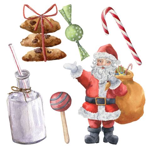 Milk & cookies page 2: Milk And Cookies For Santa Illustrations, Royalty-Free Vector Graphics & Clip Art - iStock