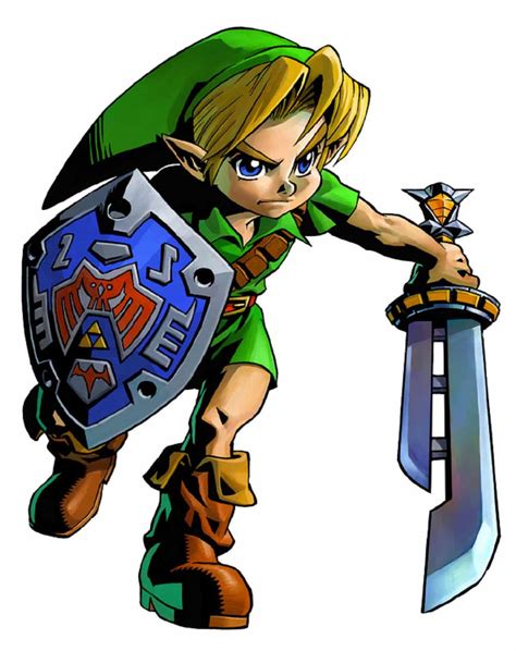 Zelda Majoras Mask 3d Link Razord Sword Artwork 3ds Official
