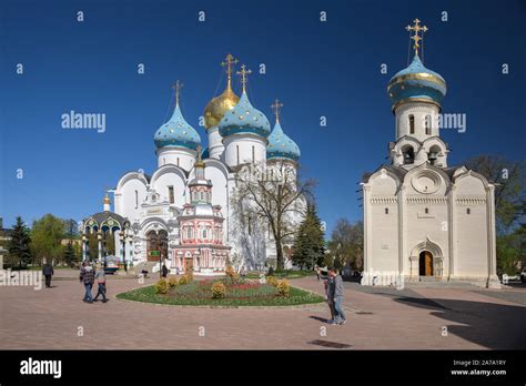 SERGIEV POSAD MOSCOW REGION RUSSIA MAY 10 2018 Main Square In The
