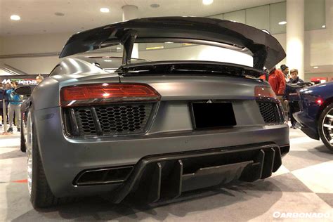 2016 2019 Audi R8 Vrs Style Carbon Fiber Trunk Spoiler