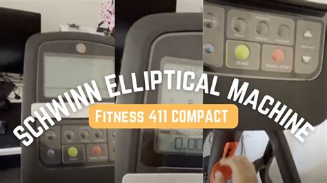 Schwinn Fitness 411 Compact Elliptical Machine Review Youtube