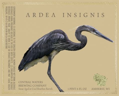 Ardea Insignis Central Waters Brewing Company Untappd
