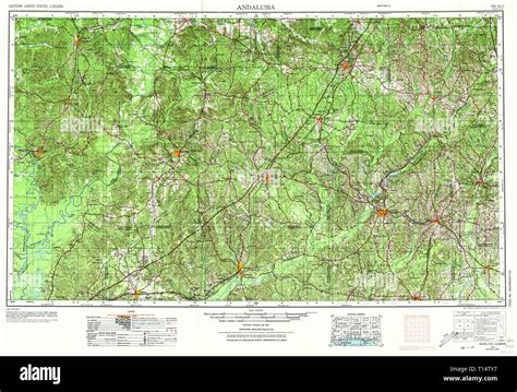 Andalusia Alabama Map Hi Res Stock Photography And Images Alamy