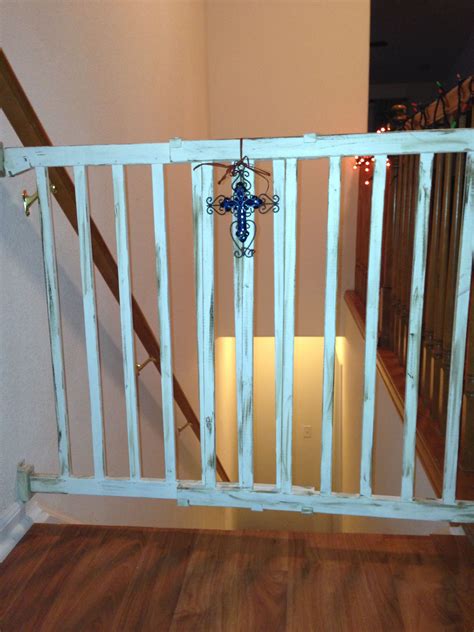 Do you love the farmhouse and have a need for a baby gate or dog gate? DIY decorative baby gate: I started with a cheap plain ...