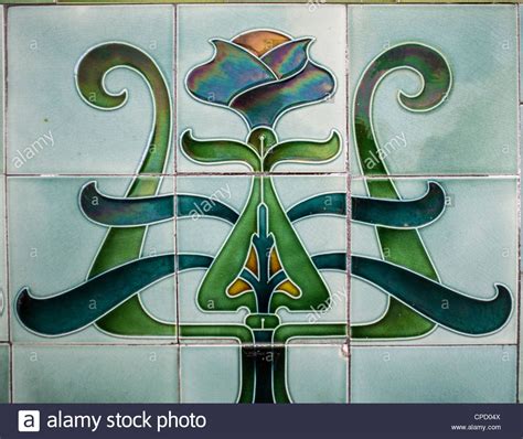Discover endless design options for any style, any budget, and any occasion. Ornate green art nouveau tile (With images) | Art deco ...