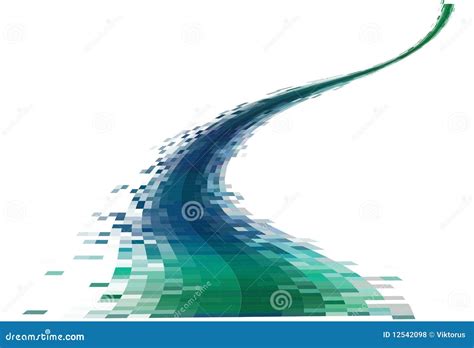 Abstract Data Stream Stock Vector Illustration Of Square 12542098