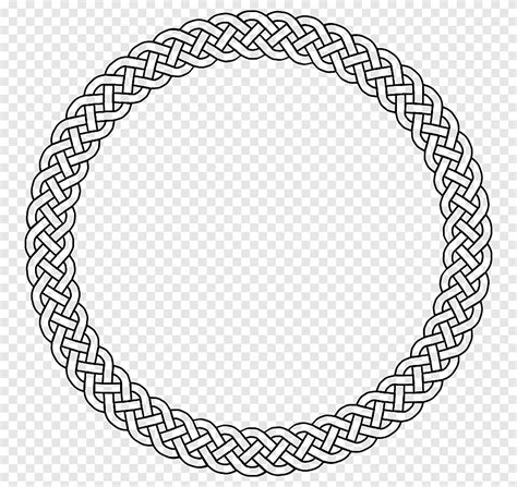 Round Rope Graphic Celtic Knot Celts Circle Rope Frame Angle Tattoo