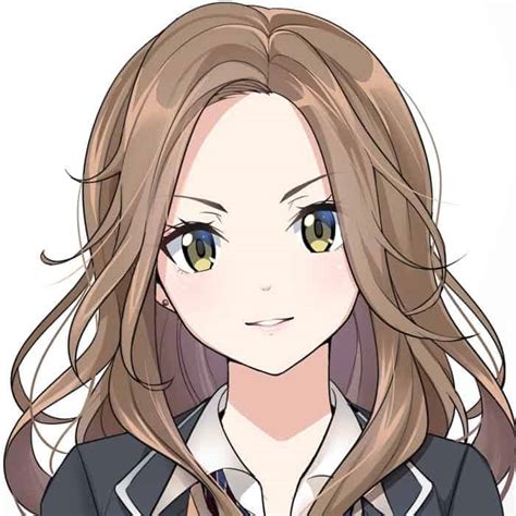 Brown Hair Anime Girl Hair No Bangs Anime Wallpaper Hd