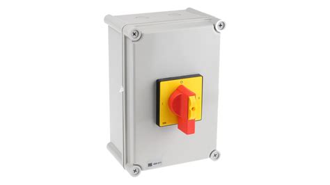Rs Pro 4p Pole Din Rail Isolator Switch 32a Maximum Current 11kw