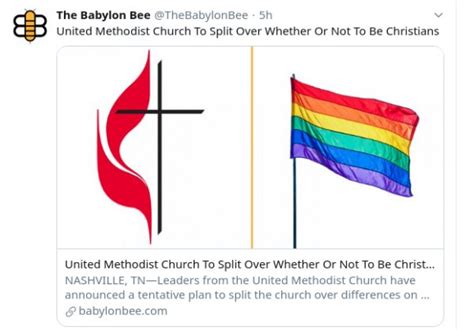 United Methodist Church Announces Plan To Split Over Same Sex Marriage