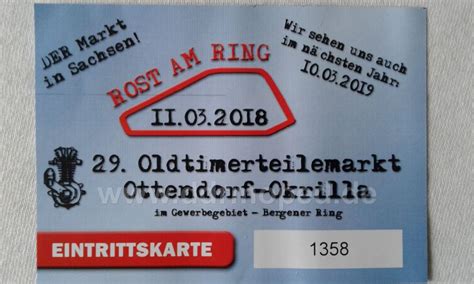 30. Oldtimerteilemarkt Ottendorf-Okrilla, ROST AM RING - 10.03.2019