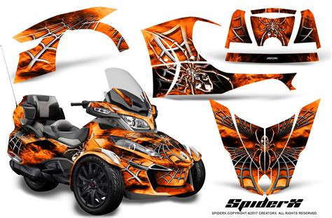 Can Am Brp Spyder Rt 2014 2017 Creatorx Graphics Kit Decals Spiderx