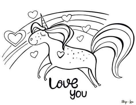 Beautiful Flying Unicorn Coloring Pages