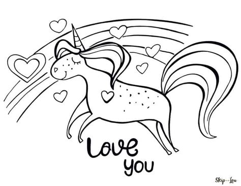 10 Magical Unicorn Coloring Pages Print for Free | Skip To My Lou