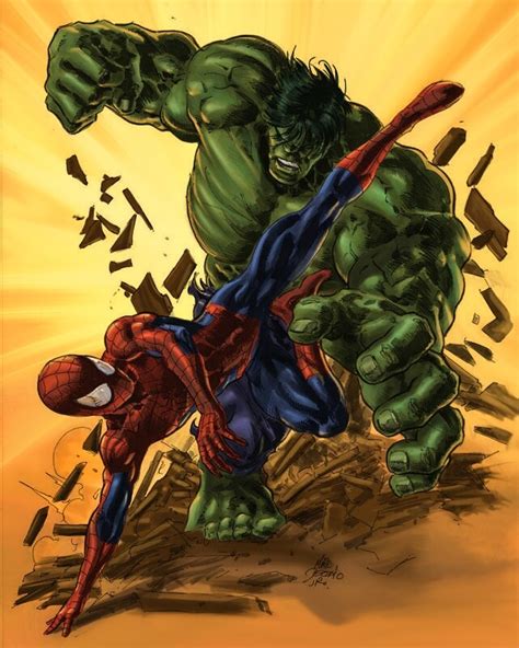 Artstation Spiderman Vs Hulk