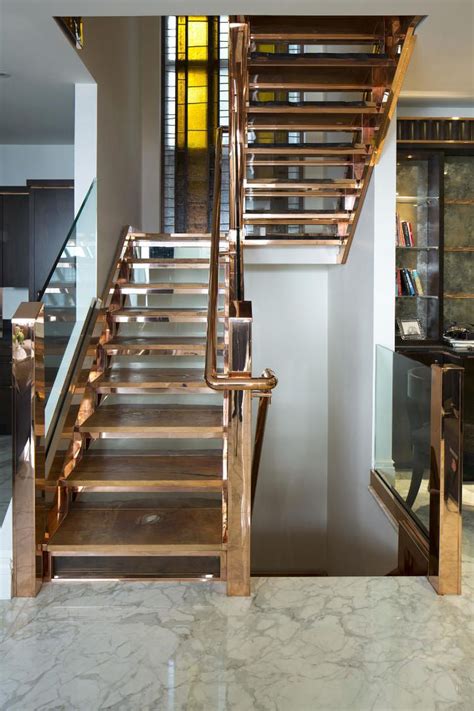 Copper And Rose Gold Metal Finishes - Shop The Trend | Staircase design, Interior staircase ...