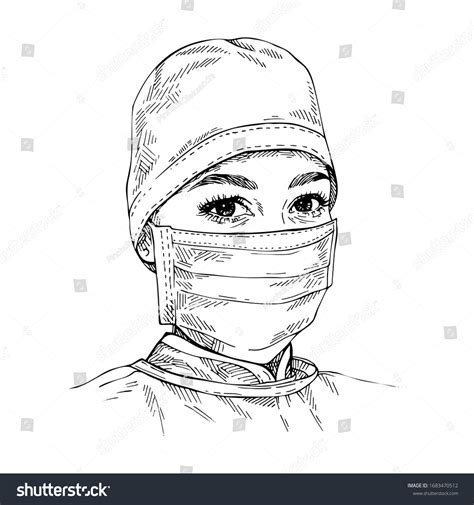 Female Doctor Sketch Images Stock Photos And Vectors Shutterstock