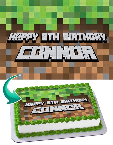 minecraft edible cake toppers