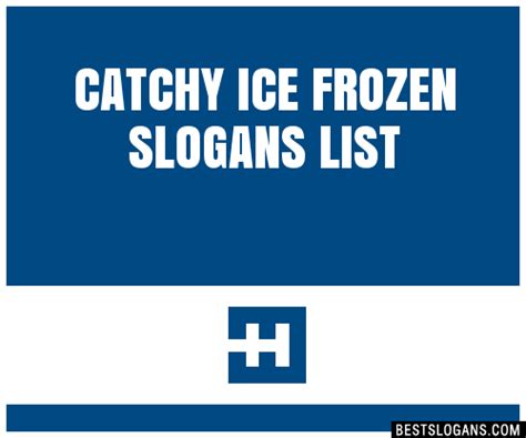 100 Catchy Ice Frozen Slogans 2024 Generator Phrases And Taglines