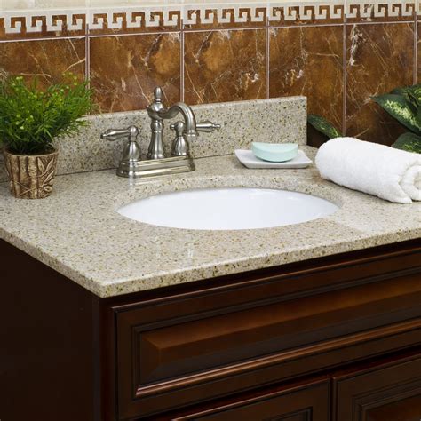 Mix dishwashing soap and water in a spray bottle. How To Clean Granite Vanity Tops