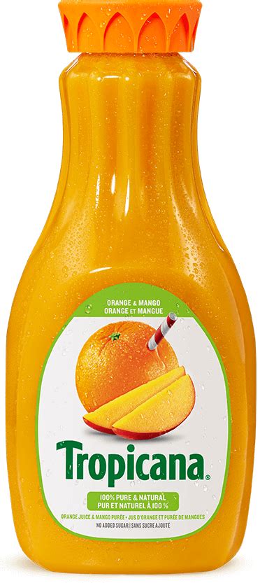 Tropicana® 100 % Pure Orange Juice & Mango Purée | Tropicana.ca