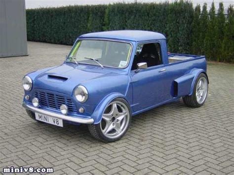 Classic Mini Truck It Is A Blue Custom Made Clasic Mini Cooper Mylot