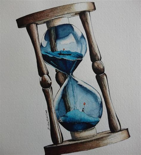 Нет описания фото Hourglass Drawing Painting Hourglass