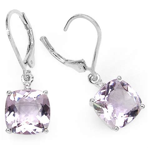 Schmuck Schmidt 24 Amethystweißtopas Ohrringehaken Silber