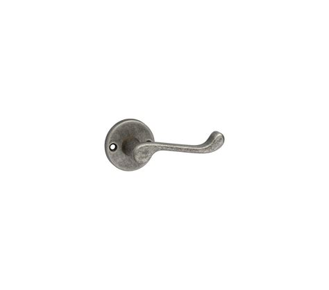 Urfic Ashworth Scroll Lever On Round Rose Pewter Door Handles From