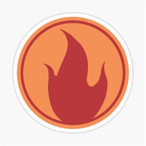 Team Fortress 2 Pyro Symbol Red Sticker For Sale By Cherri Jubilee