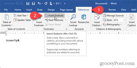 How To Work With Screentips In Microsoft Word