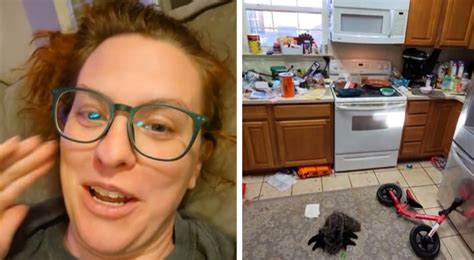 Exhausted Mother Of 4 Shows Users The Sorry State Of Her Home After She Does Not Clean It For