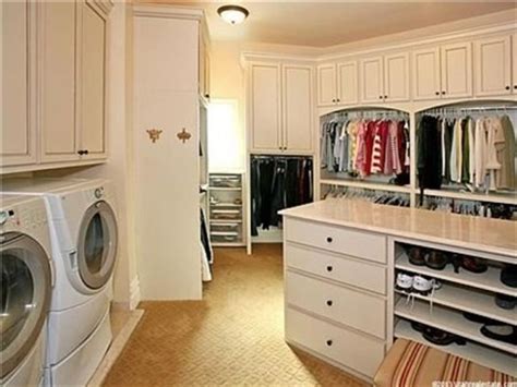 Hiding within the wood slat door. Washer and Dryer in your closet.....NICE! | Closet ...