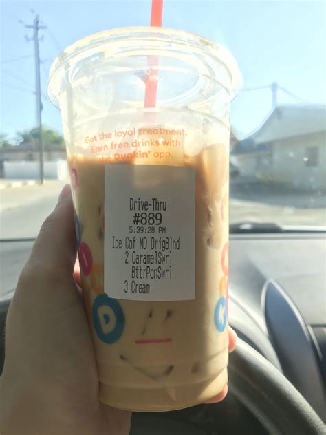 Dunkin Donuts Iced Coffee Drink Recipe Reference
