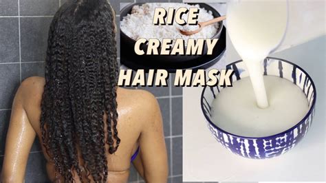 Rice Hair Mask The New Rice Water Super Moisturizing And Creamy In Hair Mask Natural
